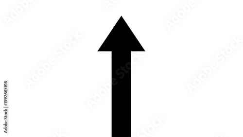 Black Arrow Pointing Upwards Symbol.