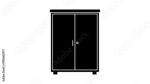 Black Double Door Cabinet Furniture.