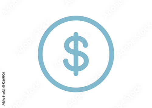 ドルマーク　コイン　アイコン　お金　現金　キャッシュ　ベクターイラスト