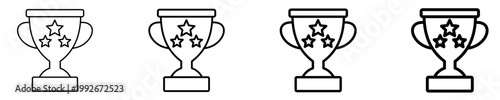 Trophy  Icon Set Different Style Collection