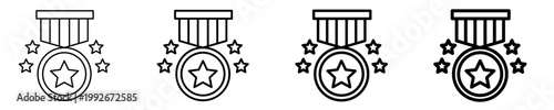 Medal  Icon Set Different Style Collection