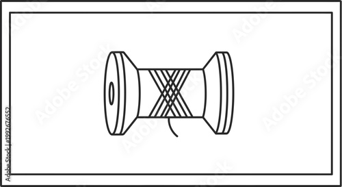 Spool of thread, sewing, craft, DIY, textile, hobby, vintage, embroidery, needlework, material