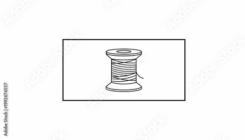 Spool of Thread, Sewing Supplies, Crafting Material, Textile Industry, DIY Projects