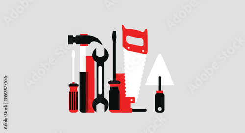 Collection of various hand tools.