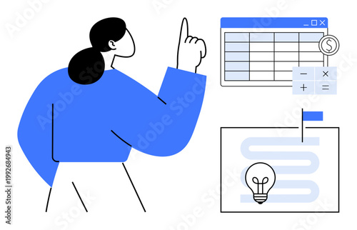 Business analytics. Business analytics with spreadsheet and financial data analysis. Business analytics promoting innovative solutions and strategic planning. For finance, education, technology