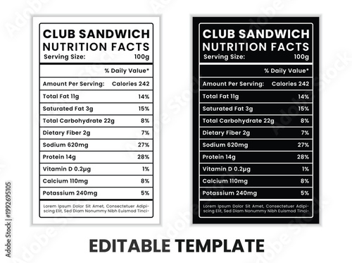 club sandwich nutrition facts, nutritional value of club sandwich, nutrition data club sandwich, nutrition information for club sandwich