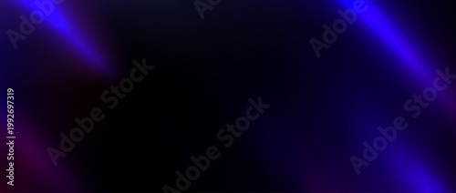 Purple neon light leak background. Old film bokeh flare overlay. Vintage photo filter texture. Exposed saturated photography effect wallpaper. Vector aged blur ultraviolet gradient leak backdrop