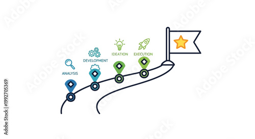 Flag with a gold star symbol.