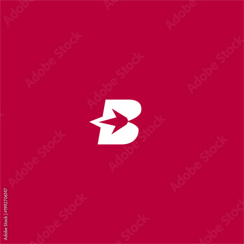 This minimalist letter B logo integrates a dynamic blast element, perfect for gaming, technology, or startup branding. A sharp, scalable vector asset designed for modern identity, digital marketing