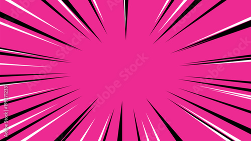 comic pink background cartoon style