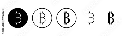 Bitcoin icon logo design. bitcoin sign and symbol. payment symbol. cryptocurrency logo