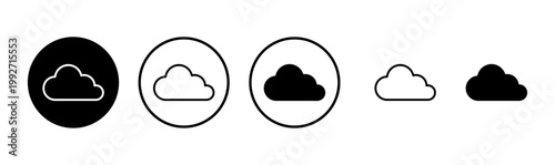 Cloud icon logo design. cloud sign and symbol