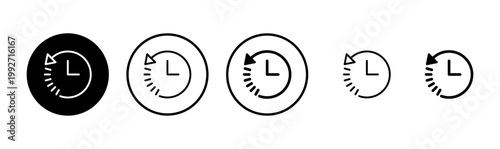 History icon logo design. recent event history sign and symbol