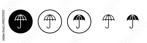 Umbrella icon logo design. umbrella sign and symbol