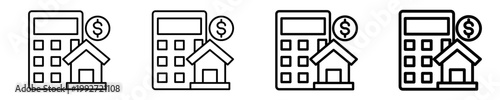 Calculator  Icon Set Different Style Collection