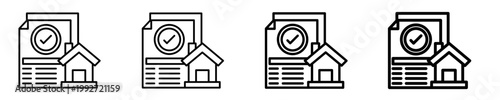 Document  Icon Set Different Style Collection