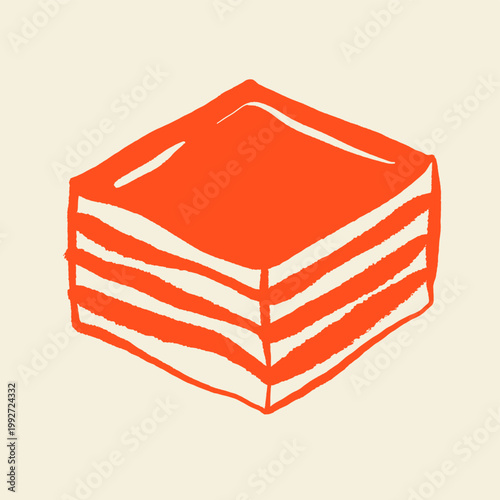 Hand-drawn illustration of cakes, bread, and bakery products in doodle style. Perfect for cafe branding, food packaging, menu design concepts, bakery menu, sweet food, and homemade treats