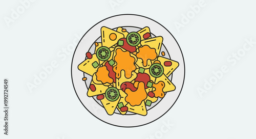 Nachos with Cheese and Jalape?o.