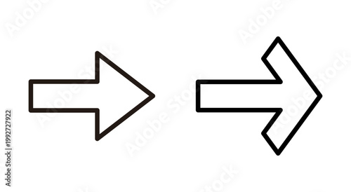 Arrow icon symbol for apps and websites. Arrow sign and symbol for web design.