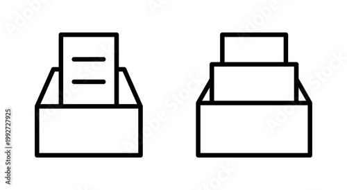 Archive folders icon symbol for apps and websites. Document vector icon. Archive storage icon.