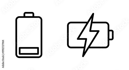 Battery icon symbol for apps and websites. battery Charging sign. battery charge level