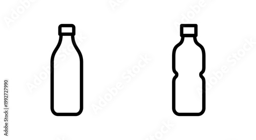 Bottle icon symbol for apps and websites. bottle sign and symbol