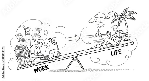 Work life balance concept