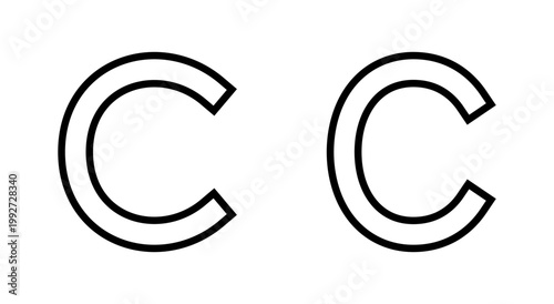 Copyright icon symbol for apps and websites. copyright sign and symbol