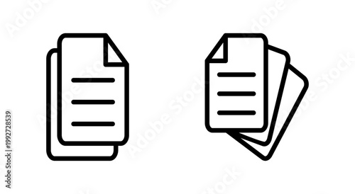 Document icon symbol for apps and websites. edit document. Paper sign and symbol. File Icon