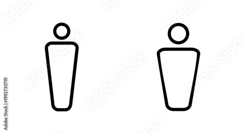 Man icon symbol for apps and websites. male sign and symbol. human symbol