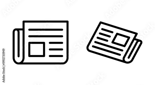 Newspaper icon symbol for apps and websites. news paper sign and symbol