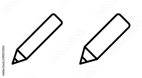 Pencil icon symbol for apps and websites. pen sign and symbol. edit icon vector