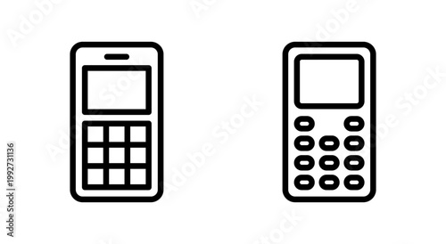 Phone icon symbol for apps and websites. Call sign and symbol. telephone symbol
