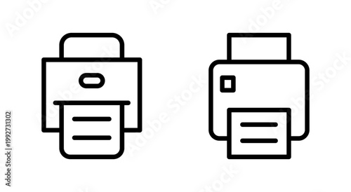 Print icon symbol for apps and websites. printer sign and symbol