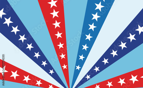 アメリカンデザインのバナー背景