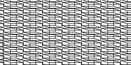 Isometric cube grid a repeating pattern of interlocking cubes in black and white