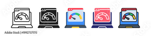 Slow Device Multiple Style Icon Set Collection. 