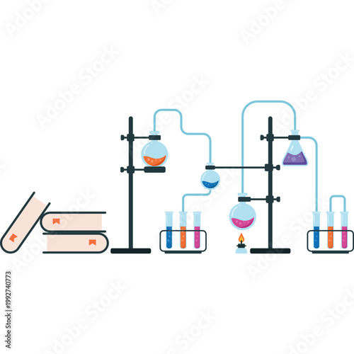 Chemistry Laboratory Set Vector