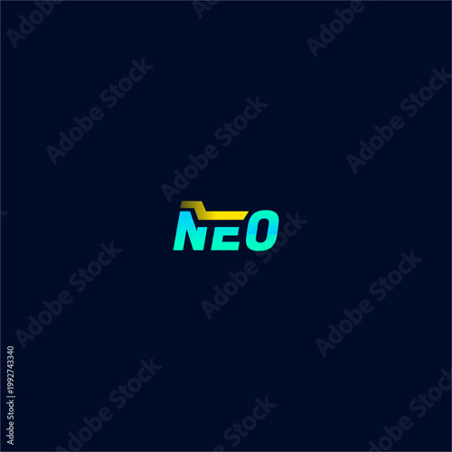 A futuristic Neo wordmark niche for the data technology industry. This bold italic style is perfect for software startup identities, cloud storage branding, and digital infrastructure use across globa