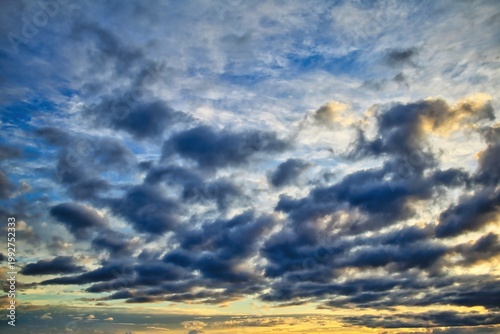Early Morning Sunrise Sky Replacement Scattered Clouds