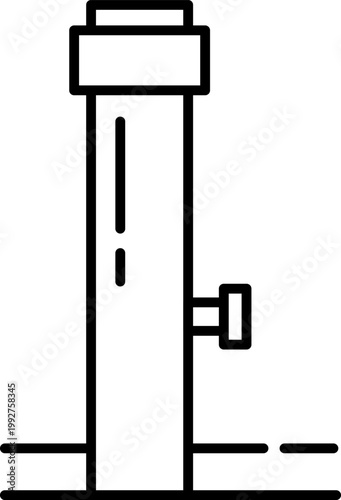 Hydraulic Car Jack Outline Icon