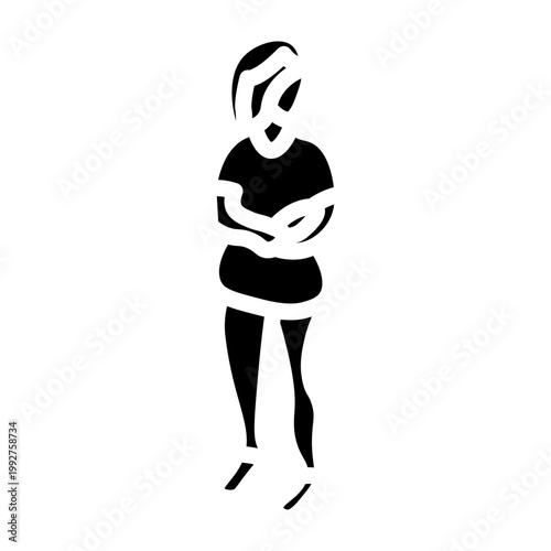 Nurse Vector Glyph Icon Design