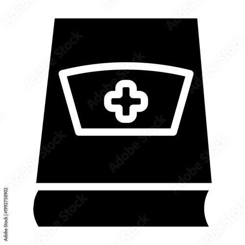 Nursing Book Vector Glyph Icon Design