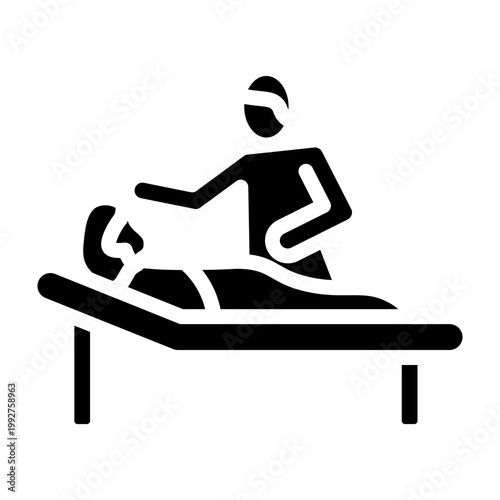 Bedside Care Vector Glyph Icon Design