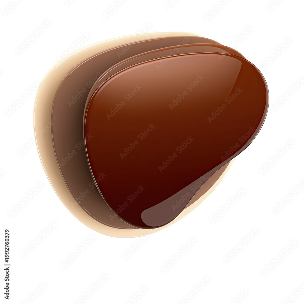 Fototapeta premium Abstract Swirls of Chocolate and Cream