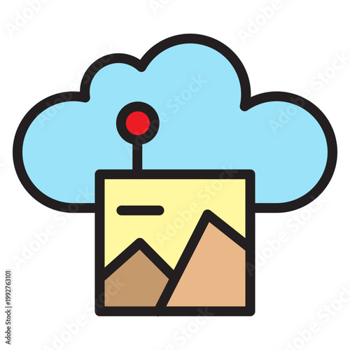 Digital Asset Vector Filled Icon Design