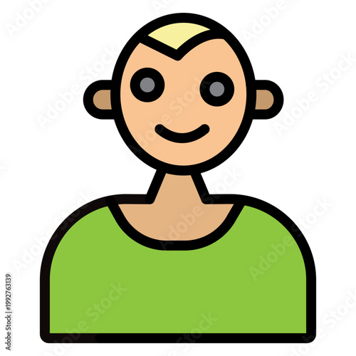 Avatar Customization Vector Filled Icon Design