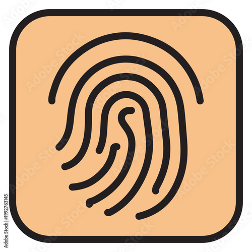 Digital Identity Vector Filled Icon Design