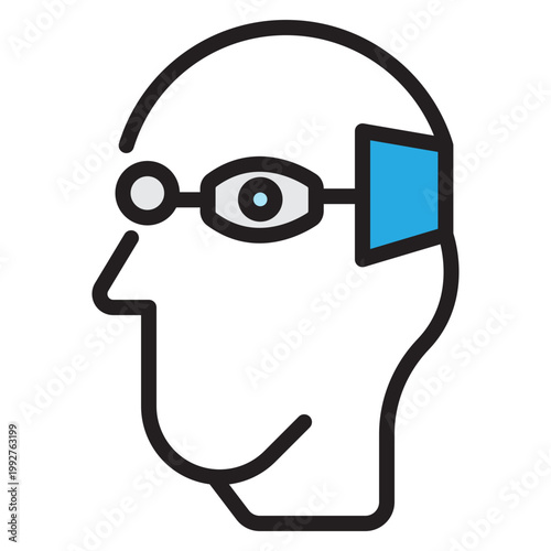 Future Technology Vector Filled Icon Design