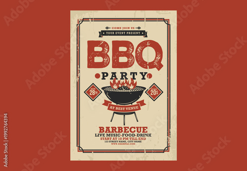 BBQ Party Flyer